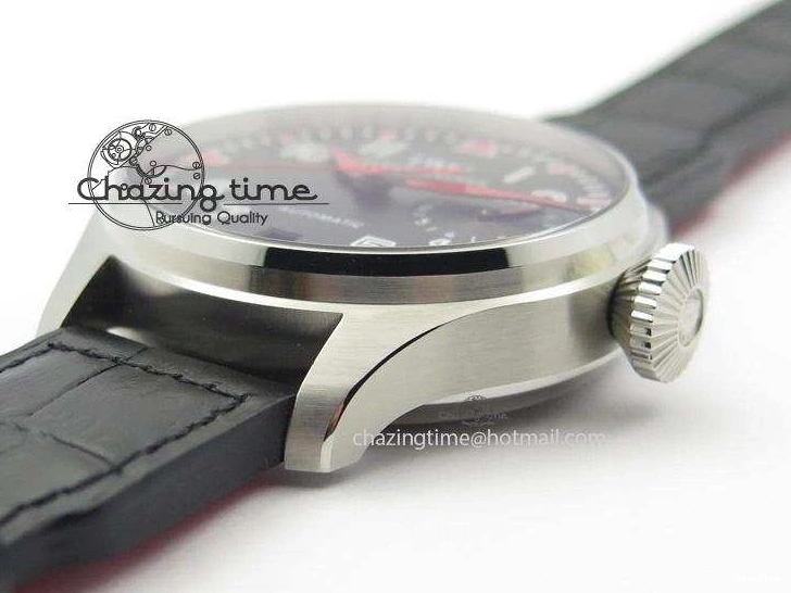 MIROTIME 0220 RelaxedFit Big Pilot Real PR IW500435 “Muhammad Ali” ZF Best Edition On Black Leather Strap A 7295